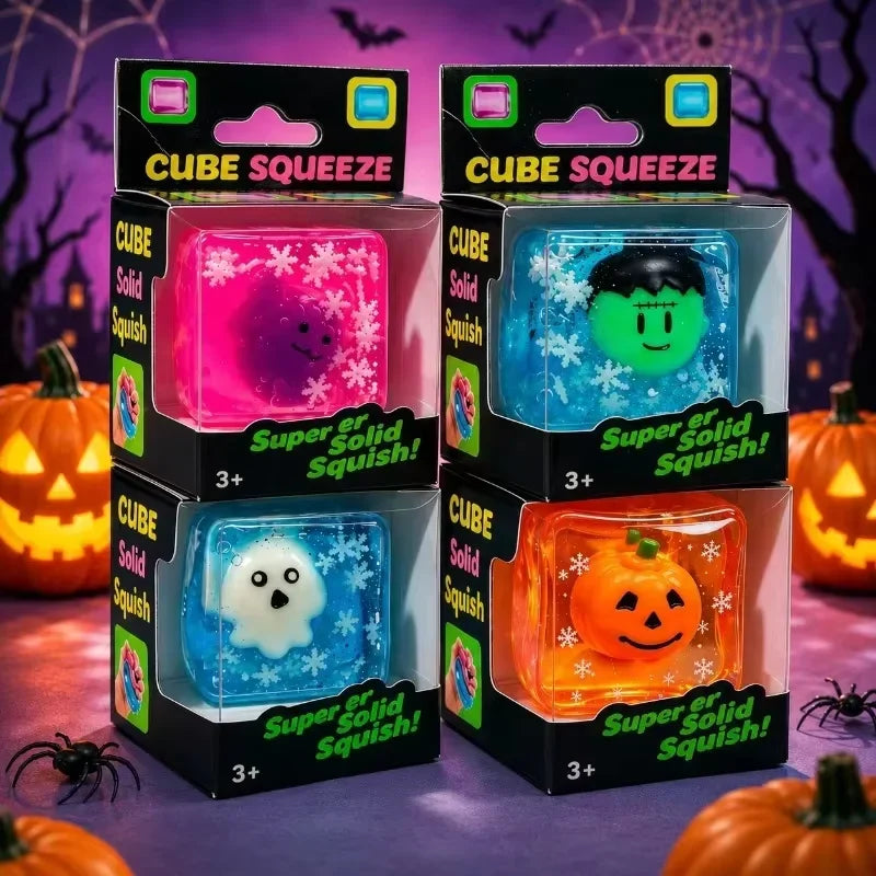 Luminous Halloween Squishy Cubes