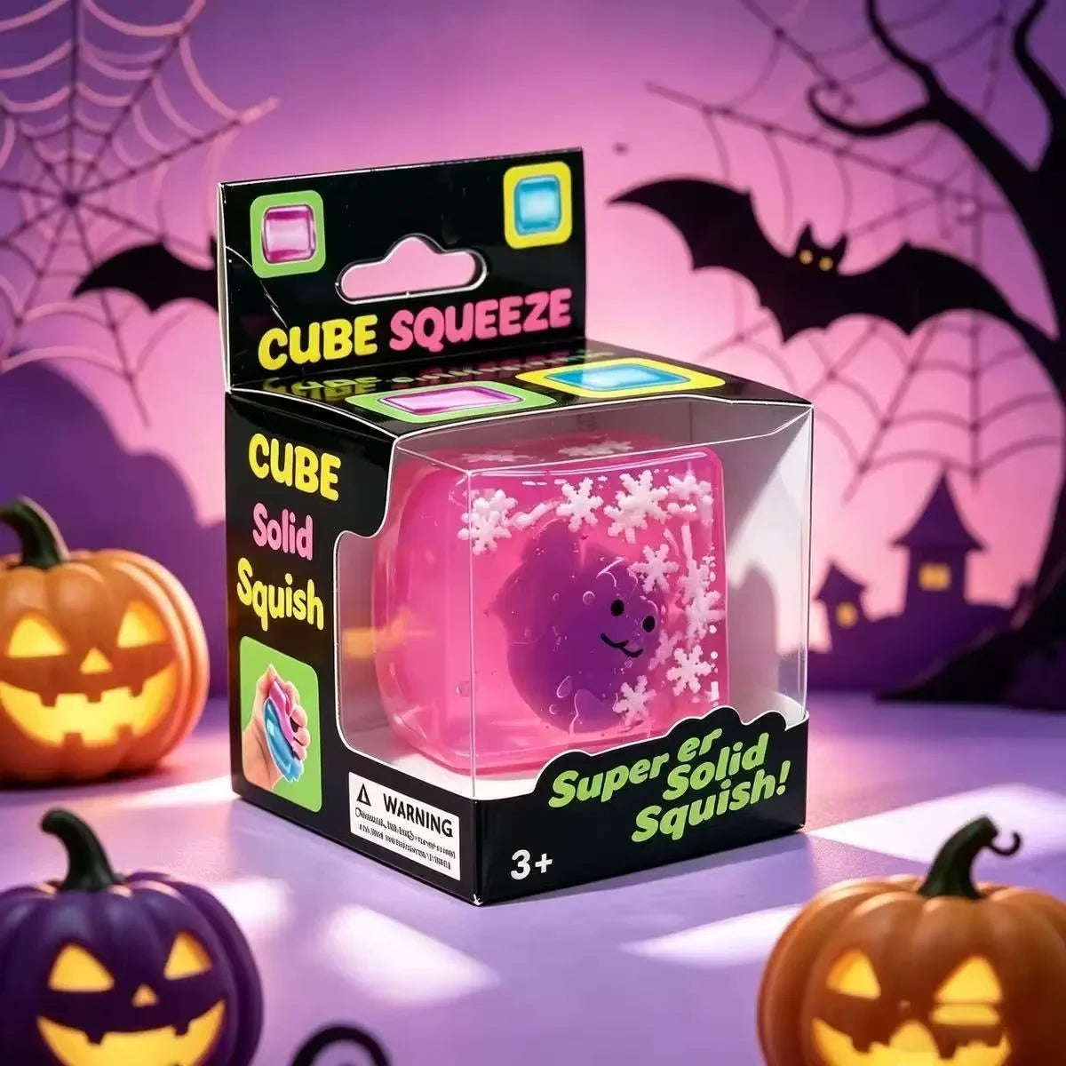 Luminous Halloween Squishy Cubes