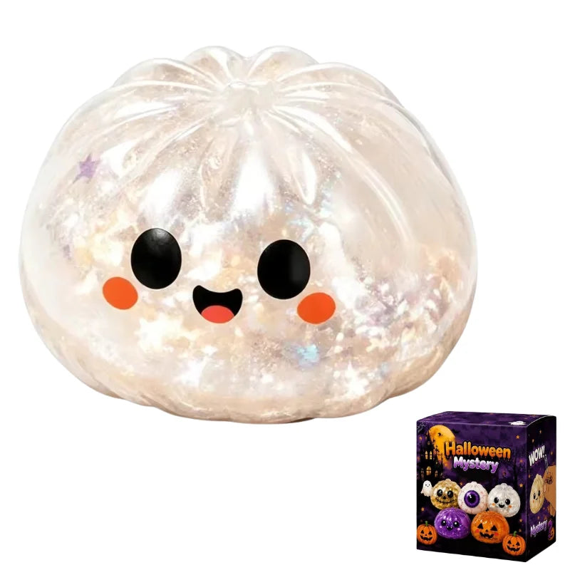 Halloween Dumpling 🥟🎃 – Spooky Squishy Jelly Squeeze Toy