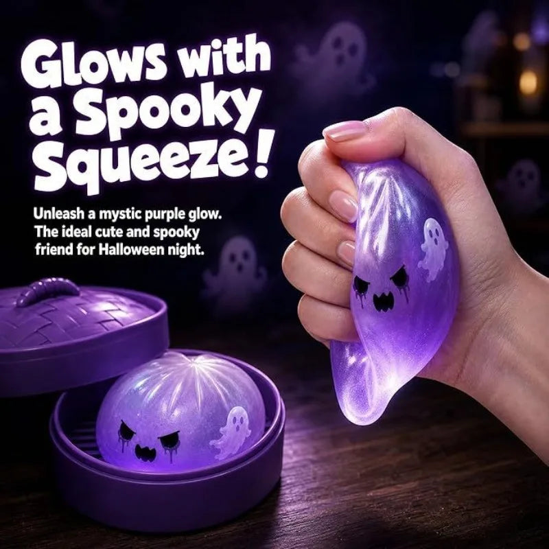 Halloween Squishy Mystery Pack 👻🦈🥟 – Ghost, Shark & Dumpling Surprise