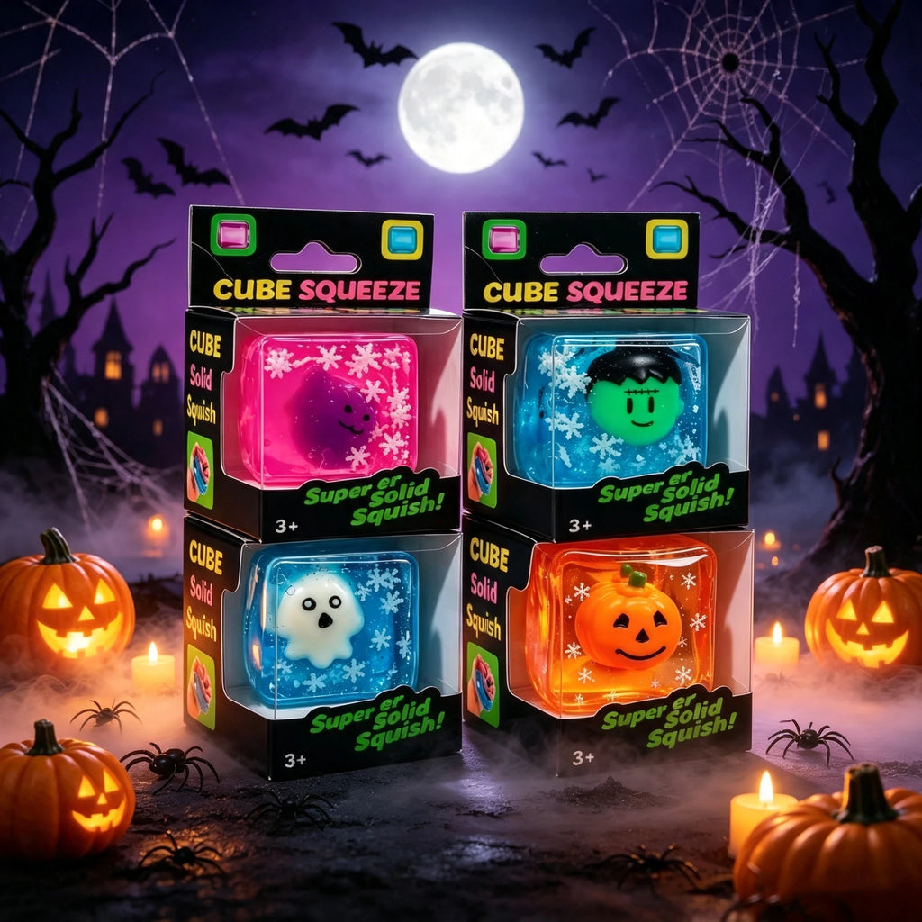 Luminous Halloween Squishy Cubes