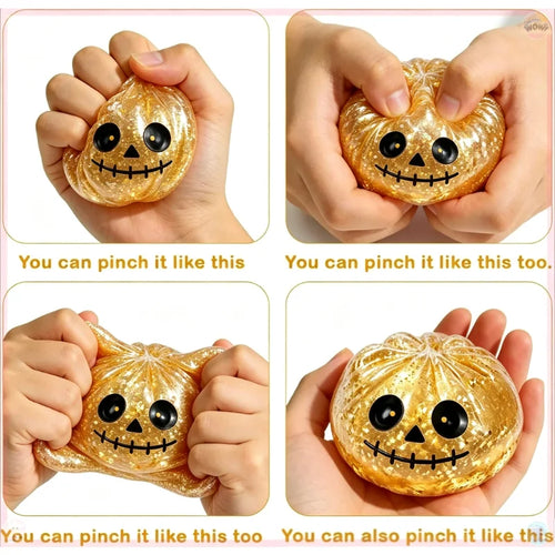 Halloween Dumpling 🥟🎃 – Spooky Squishy Jelly Squeeze Toy