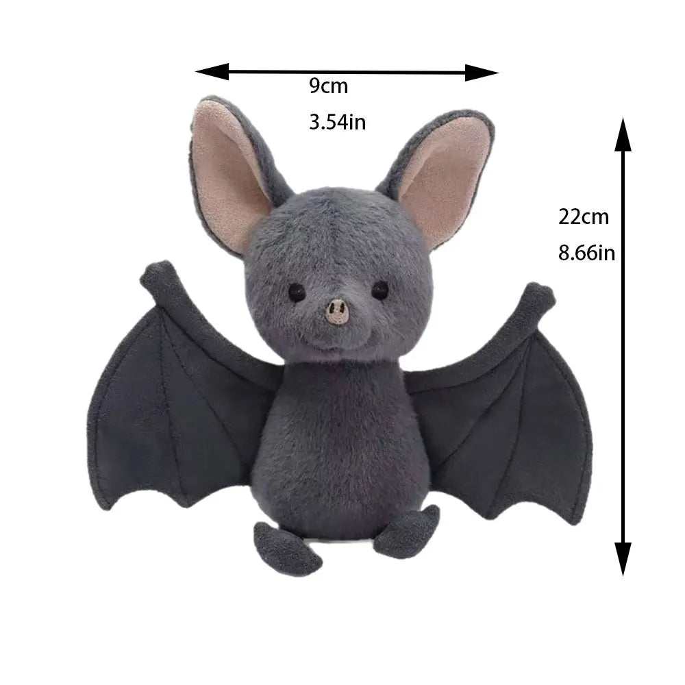 Spooky Bat Plushie 🦇👻 – Soft Kawaii Halloween Stuffed Bat