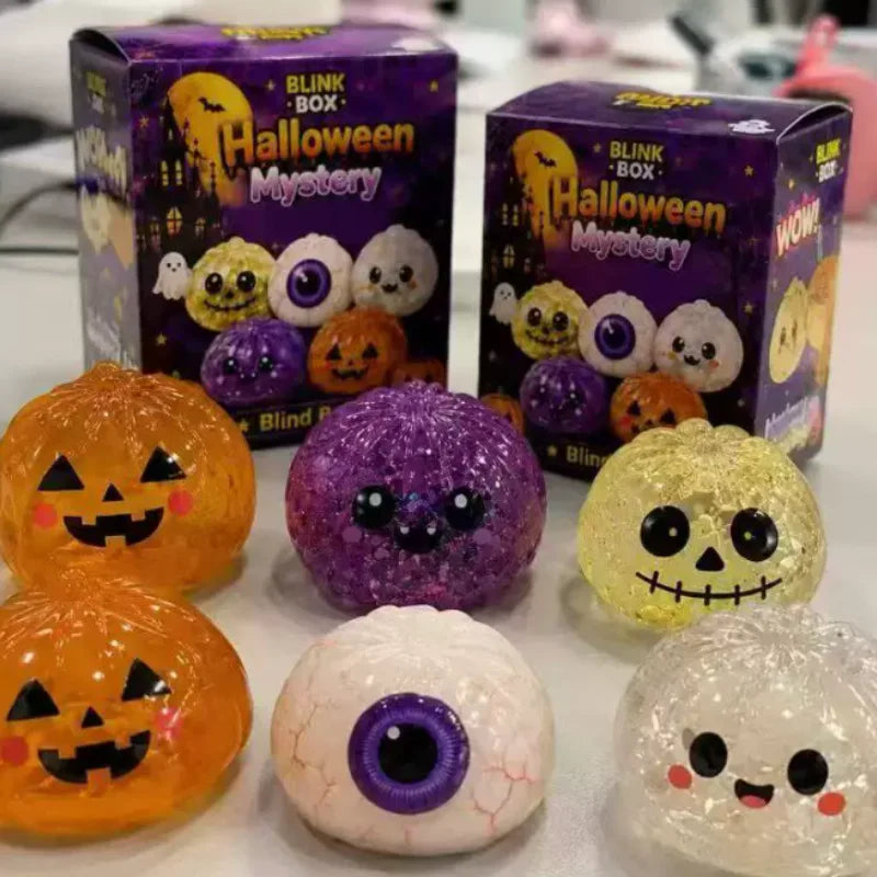 Halloween Dumpling 🥟🎃 – Spooky Squishy Jelly Squeeze Toy
