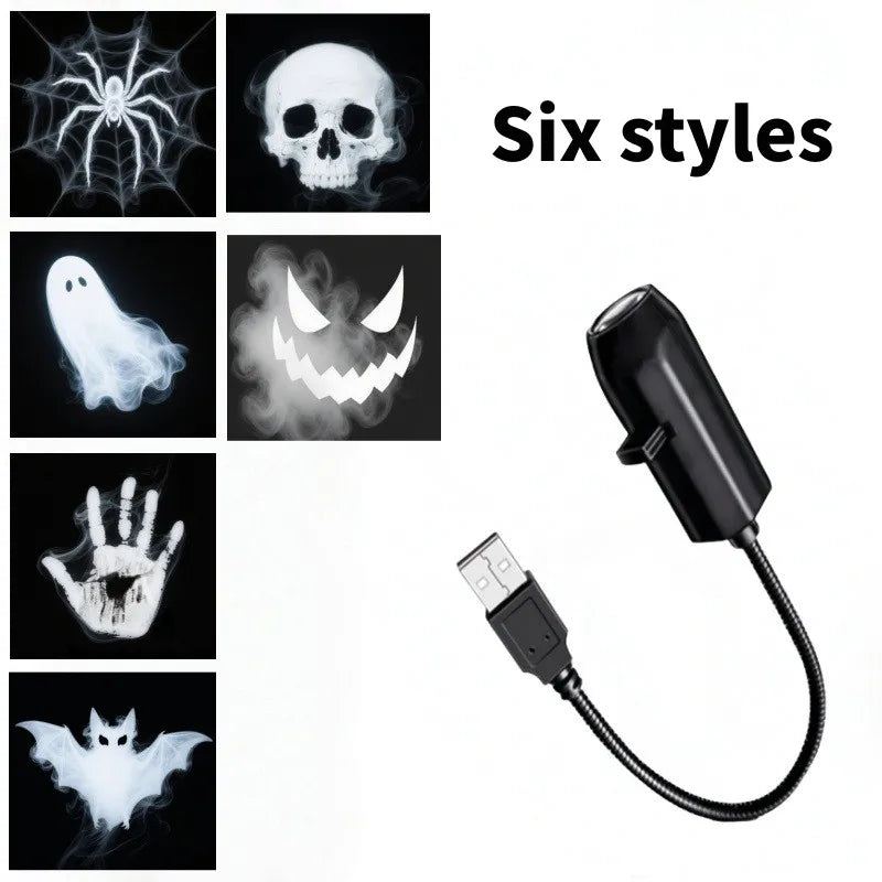 Halloween Projector Night Light 👻🌙 – Spooky Wall Projector