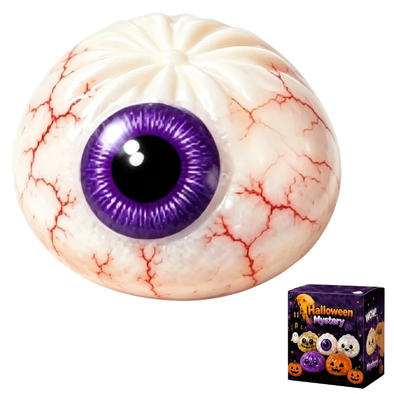 Halloween Dumpling 🥟🎃 – Spooky Squishy Jelly Squeeze Toy