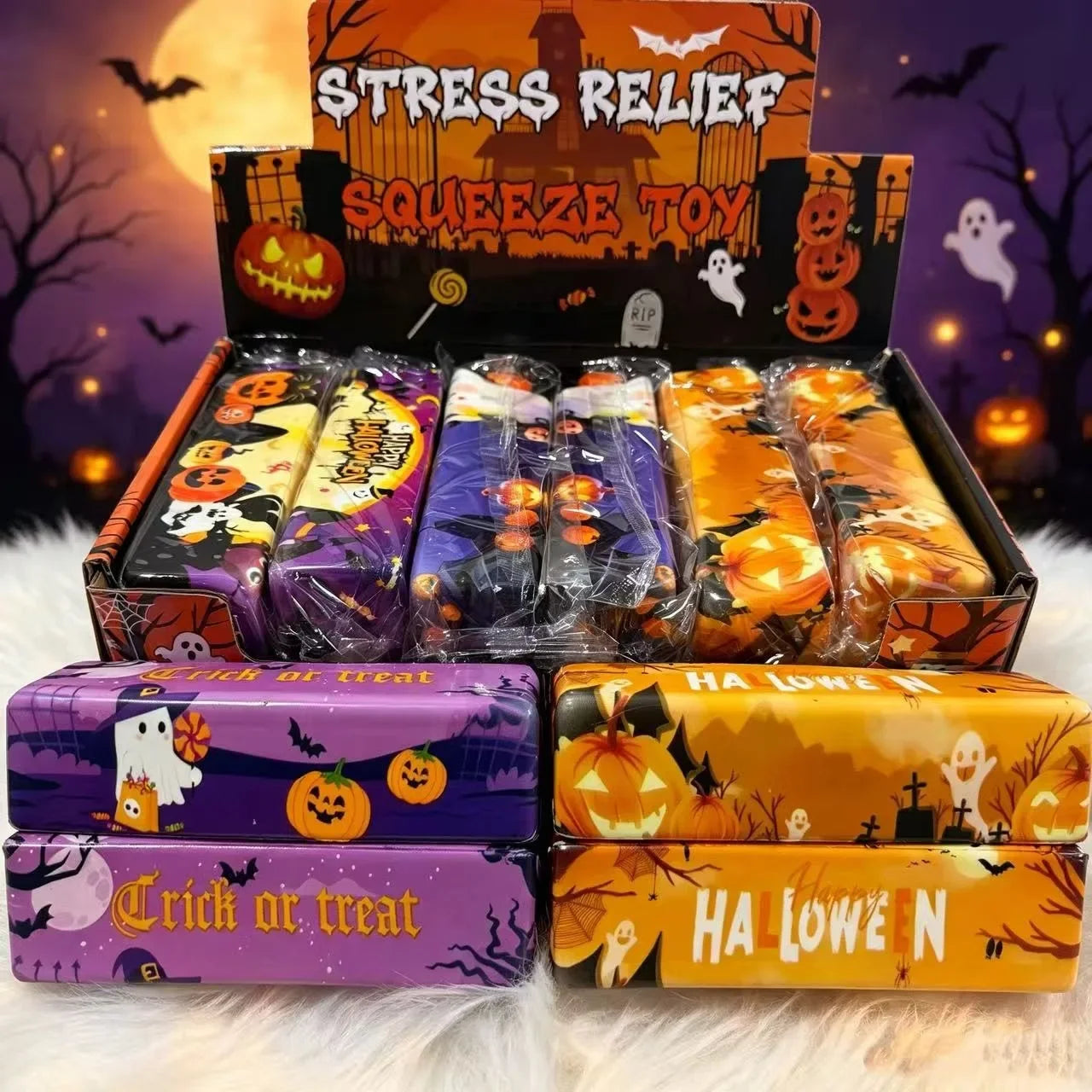 Spooky Butter Stick Squishy 🧈🧙‍♀️ – Halloween Slow Rise Stress Toy