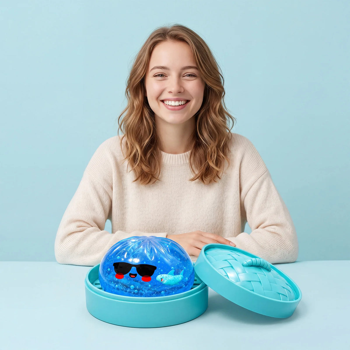 Halloween Squishy Mystery Pack 👻🦈🥟 – Ghost, Shark & Dumpling Surprise