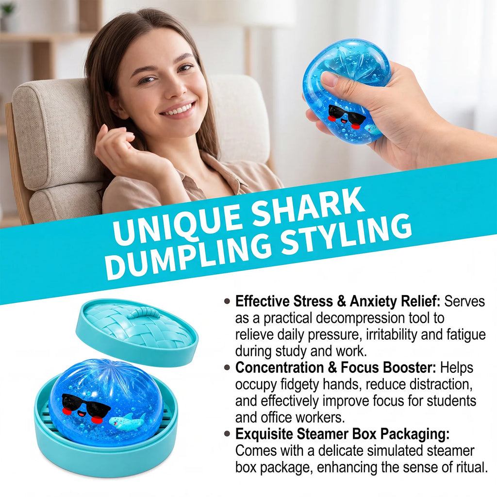 Halloween Squishy Mystery Pack 👻🦈🥟 – Ghost, Shark & Dumpling Surprise