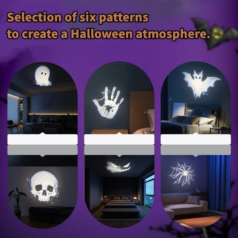 Halloween Projector Night Light 👻🌙 – Spooky Wall Projector