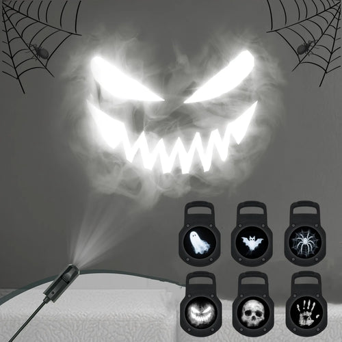 Halloween Projector Night Light 👻🌙 – Spooky Wall Projector