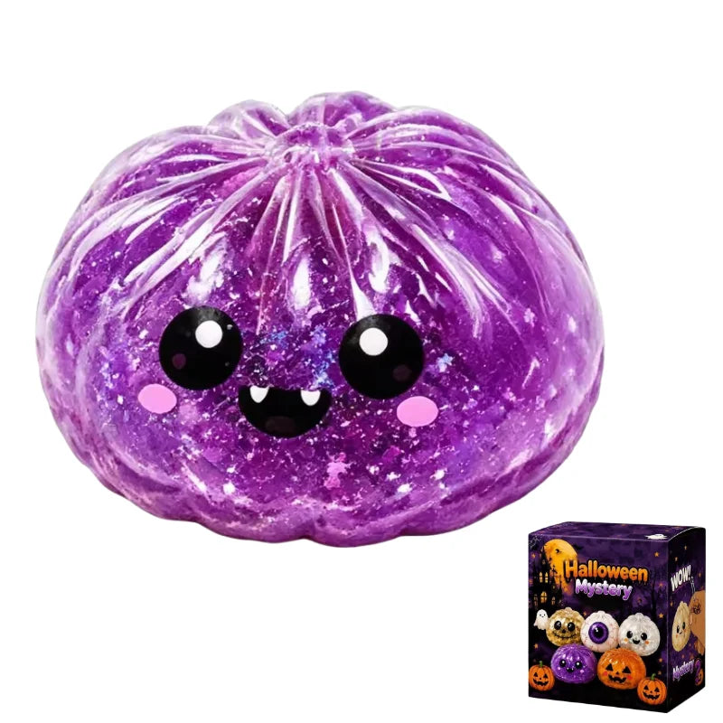 Halloween Dumpling 🥟🎃 – Spooky Squishy Jelly Squeeze Toy
